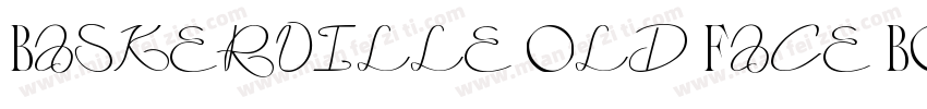 Baskerville Old Face BQ Regular字体转换